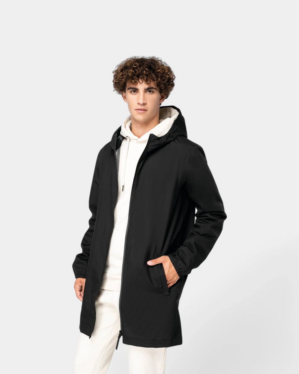 Nachhaltige wasserdichte Unisex-Jacke zum Personalisieren