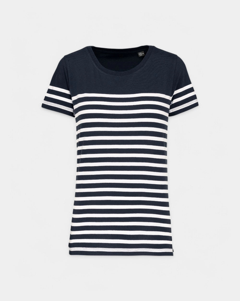 Marine-T-Shirt mit Rundhalsausschnitt für Damen zum Personalisieren