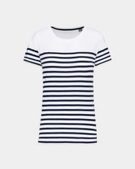 Marine-T-Shirt mit Rundhalsausschnitt für Damen zum Personalisieren