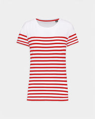 Marine-T-Shirt mit Rundhalsausschnitt für Damen zum Personalisieren