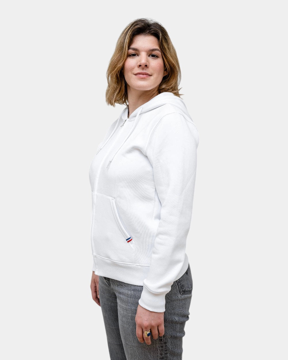 Damen-Zip-Hoodie aus Fleece zum Personalisieren