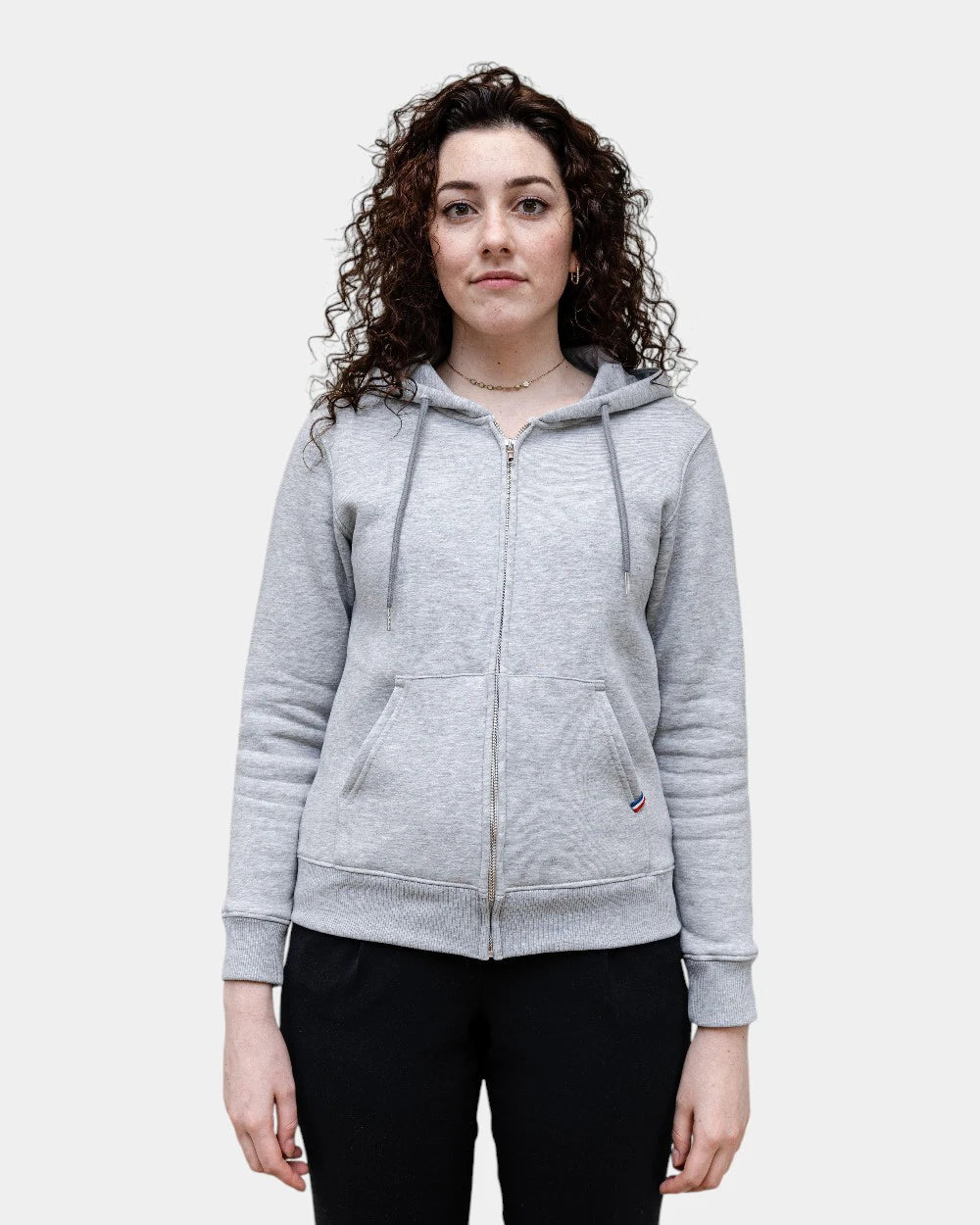 Damen-Zip-Hoodie aus Fleece zum Personalisieren