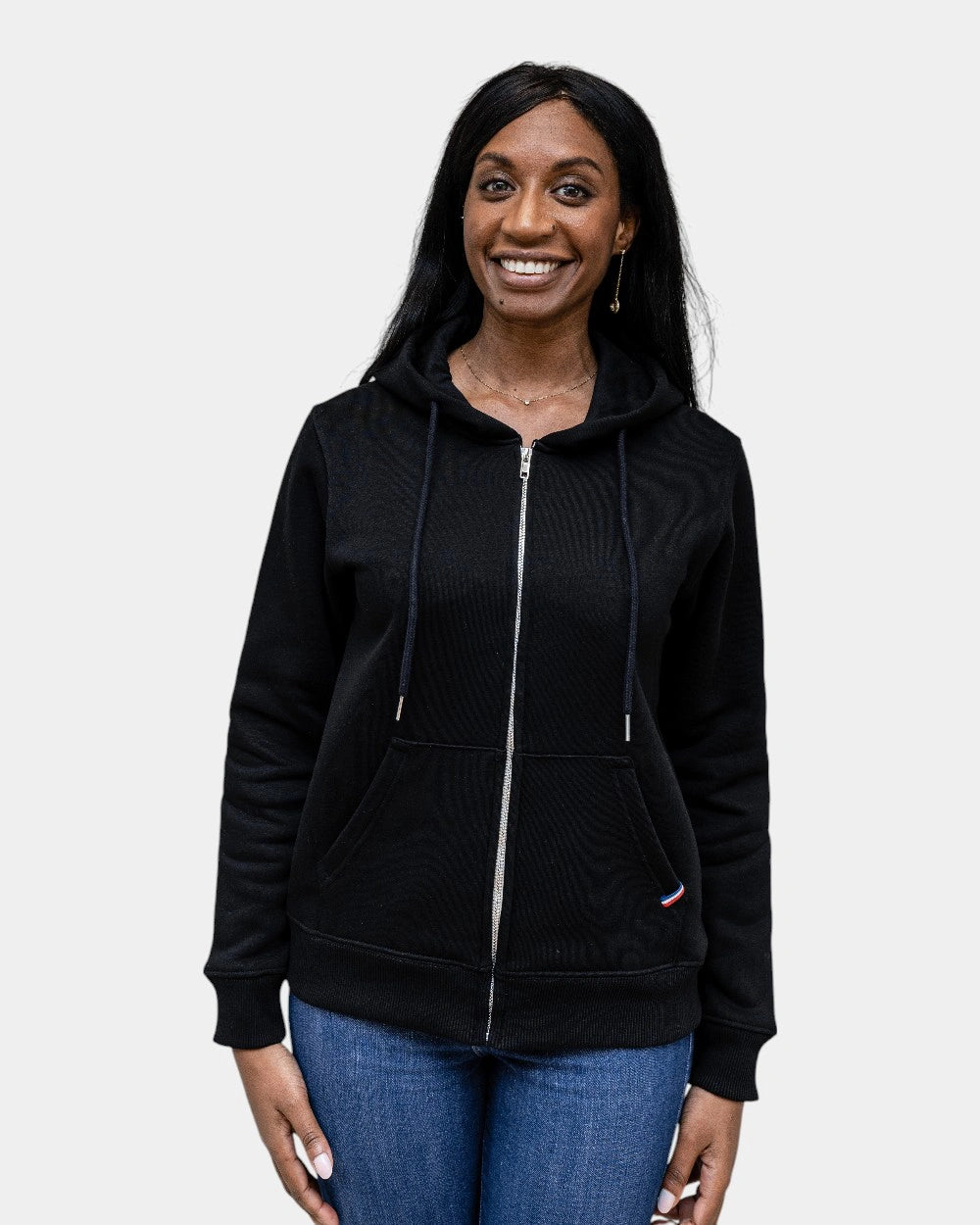 Damen-Zip-Hoodie aus Fleece zum Personalisieren