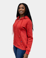 Damen-Zip-Hoodie aus Fleece zum Personalisieren