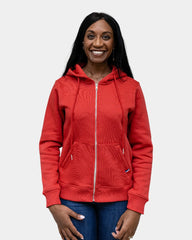 Damen-Zip-Hoodie aus Fleece zum Personalisieren