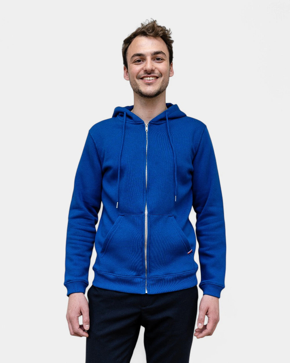 Herren-Zip-Sweatshirt Made in France zum Personalisieren