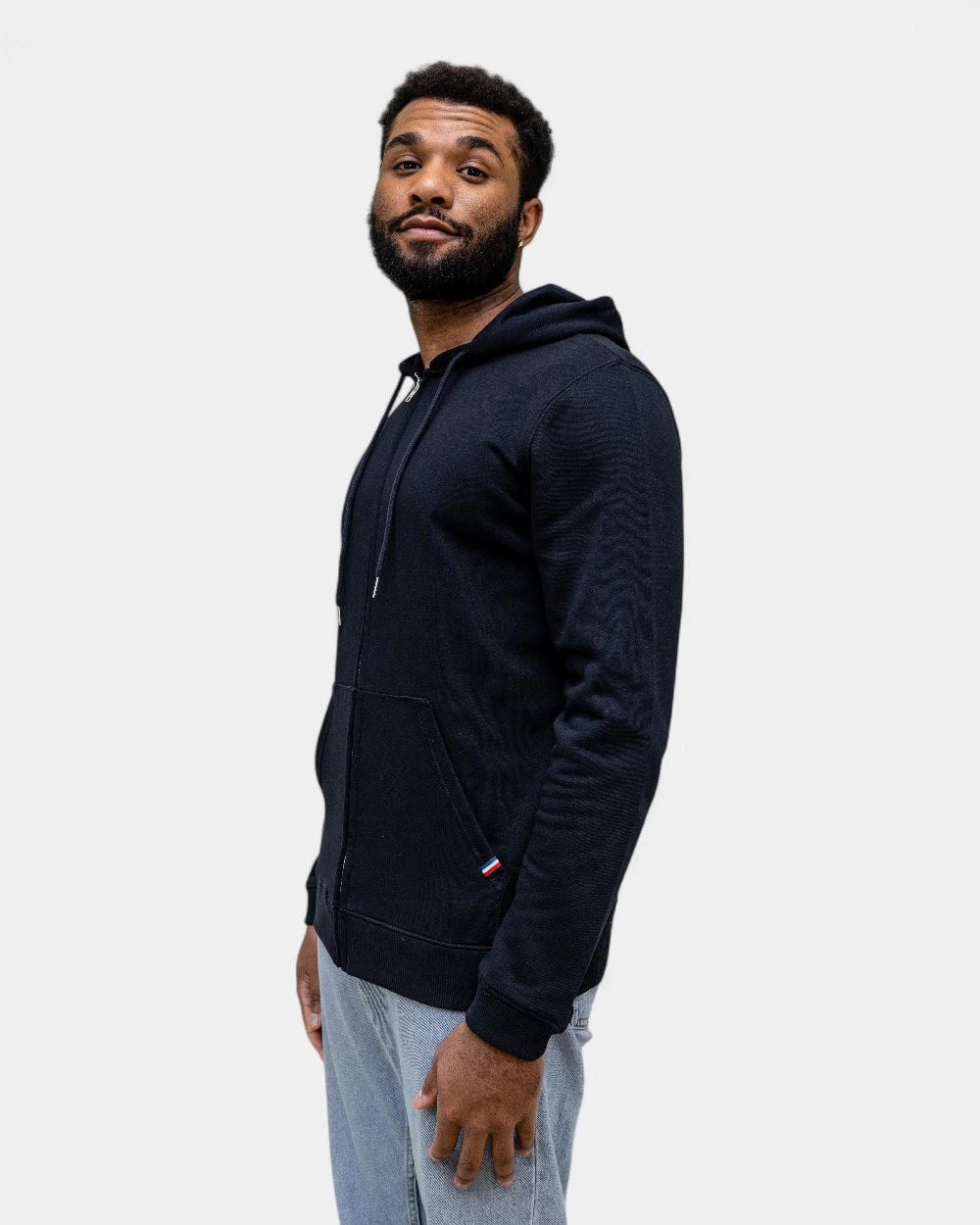 Herren-Hoodie Made in France mit Reißverschluss zum Personalisieren