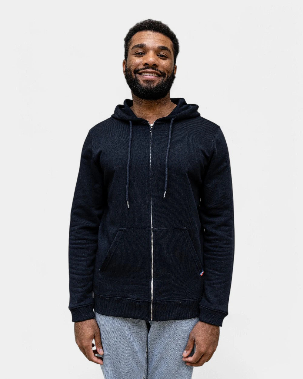 Herren-Hoodie Made in France mit Reißverschluss zum Personalisieren