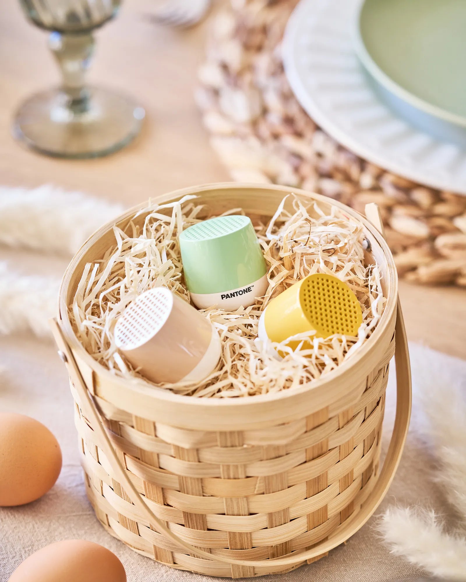 Mini Lautsprecher Bluetooth® Lexon Mino+ Mimosa zum Personalisieren - 2