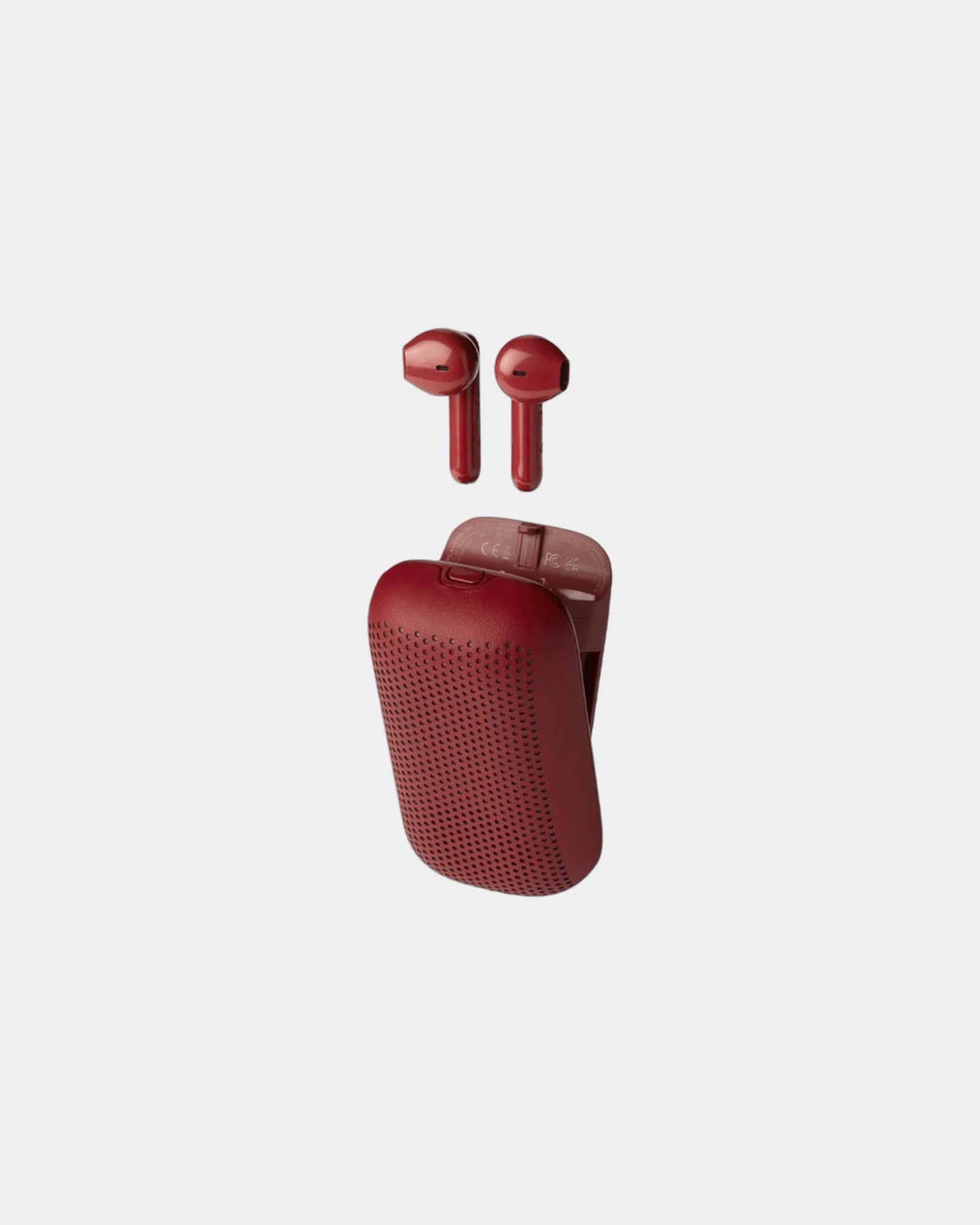 Écouteurs sans fil Lexon Speakerbuds à personnaliser - Red