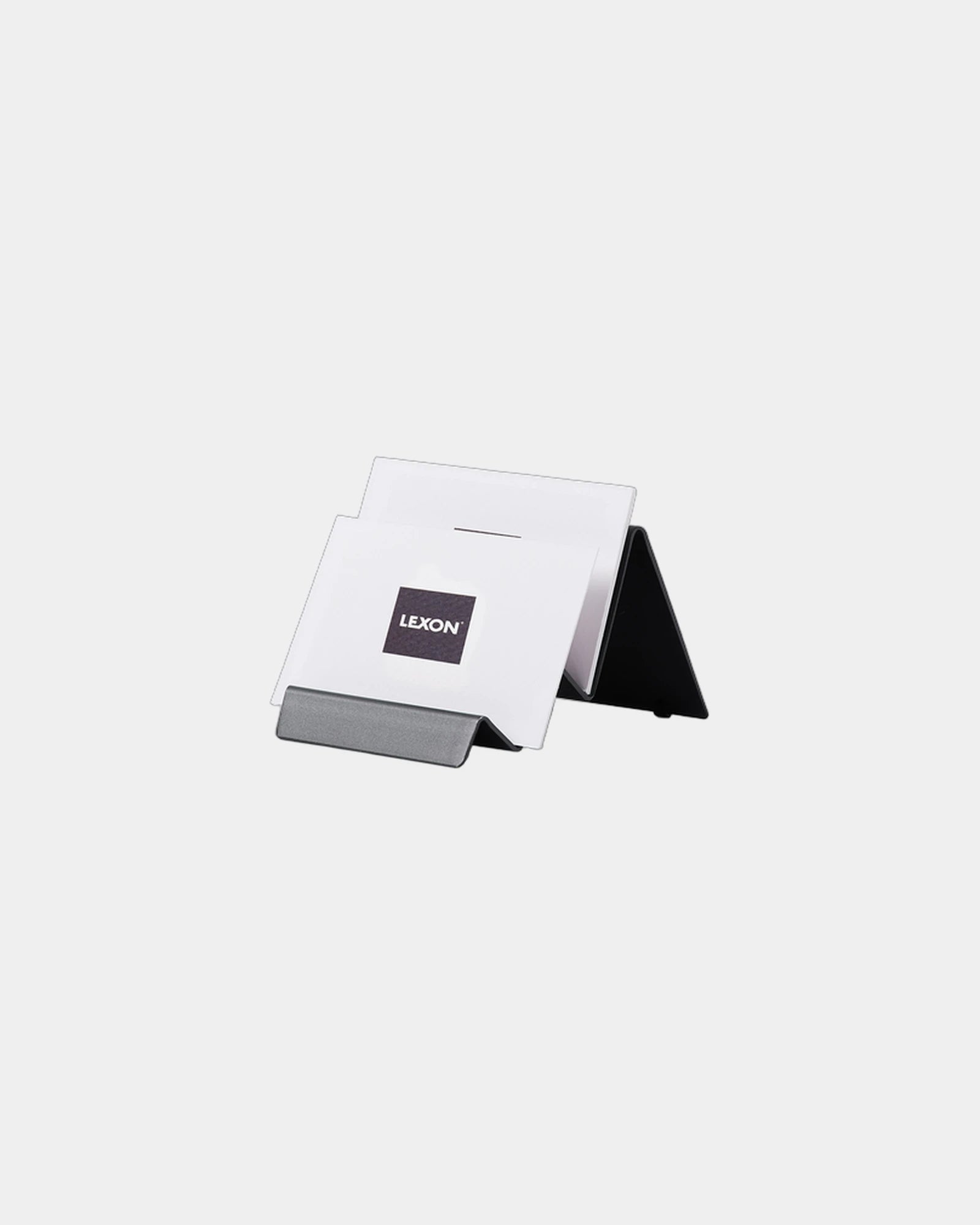 Visitenkartenständer Aluminium Lexon CITY CARD zum Personalisieren - 6