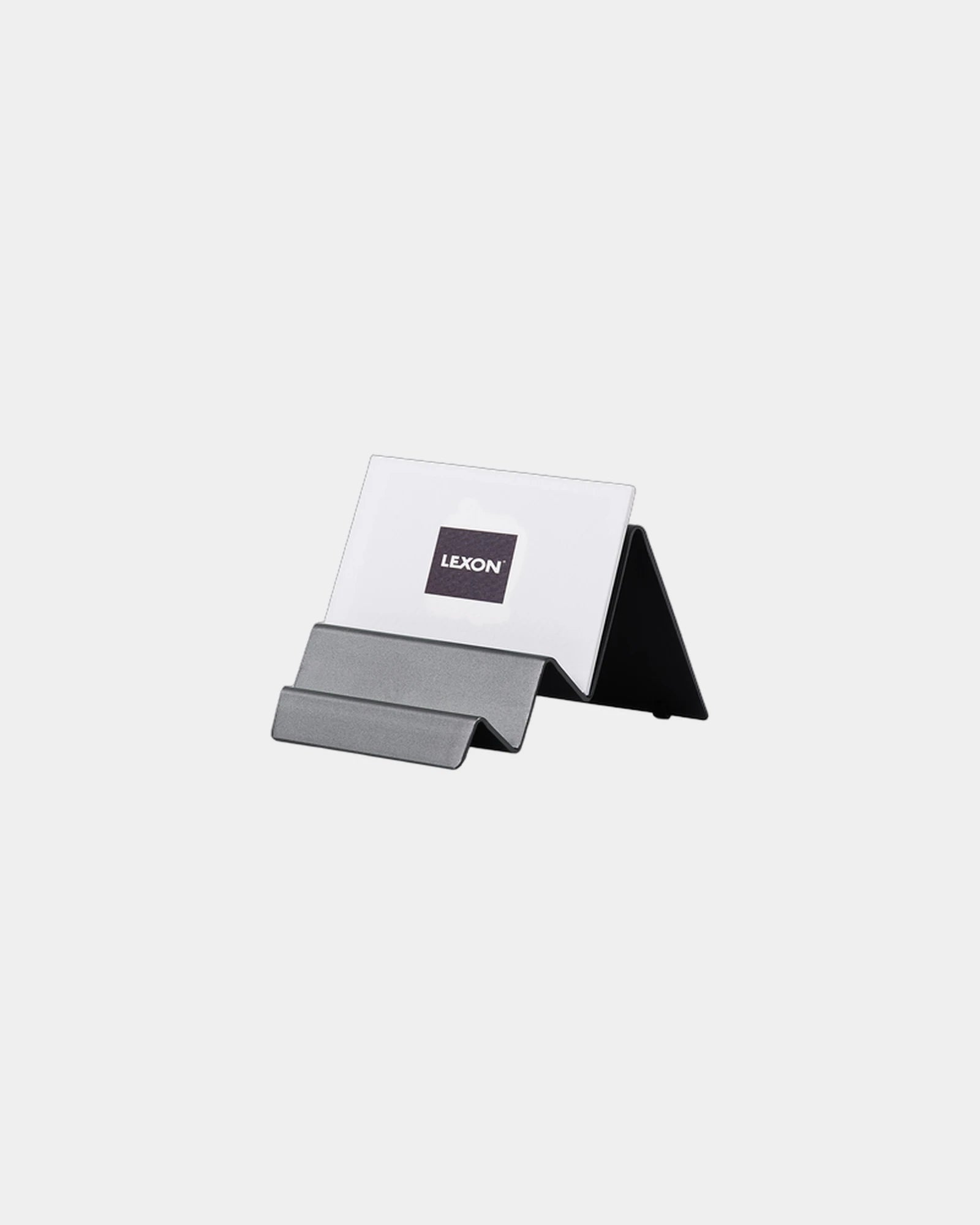 Visitenkartenständer Aluminium Lexon CITY CARD zum Personalisieren - 5