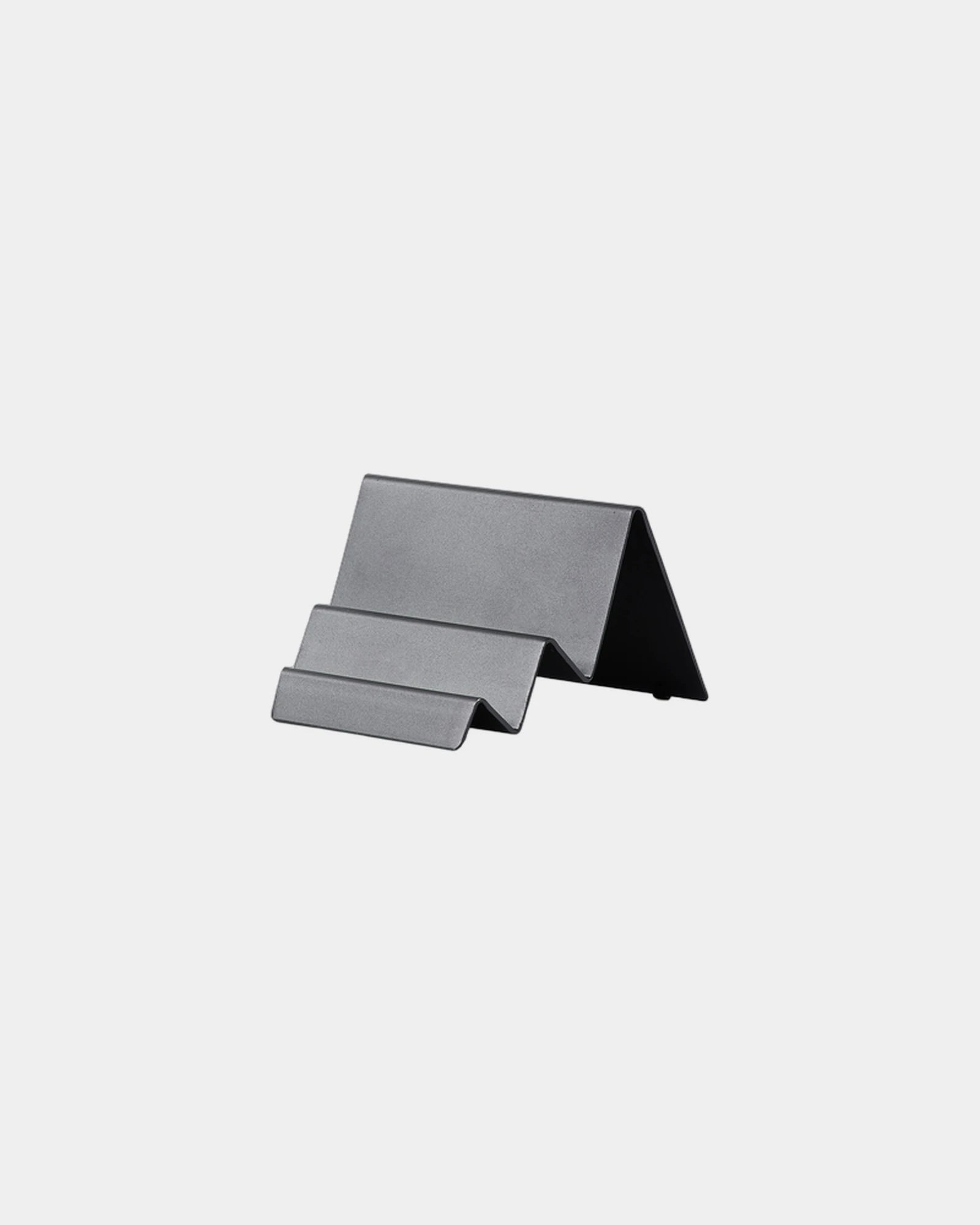 Visitenkartenständer Aluminium Lexon CITY CARD zum Personalisieren - Gun Metal