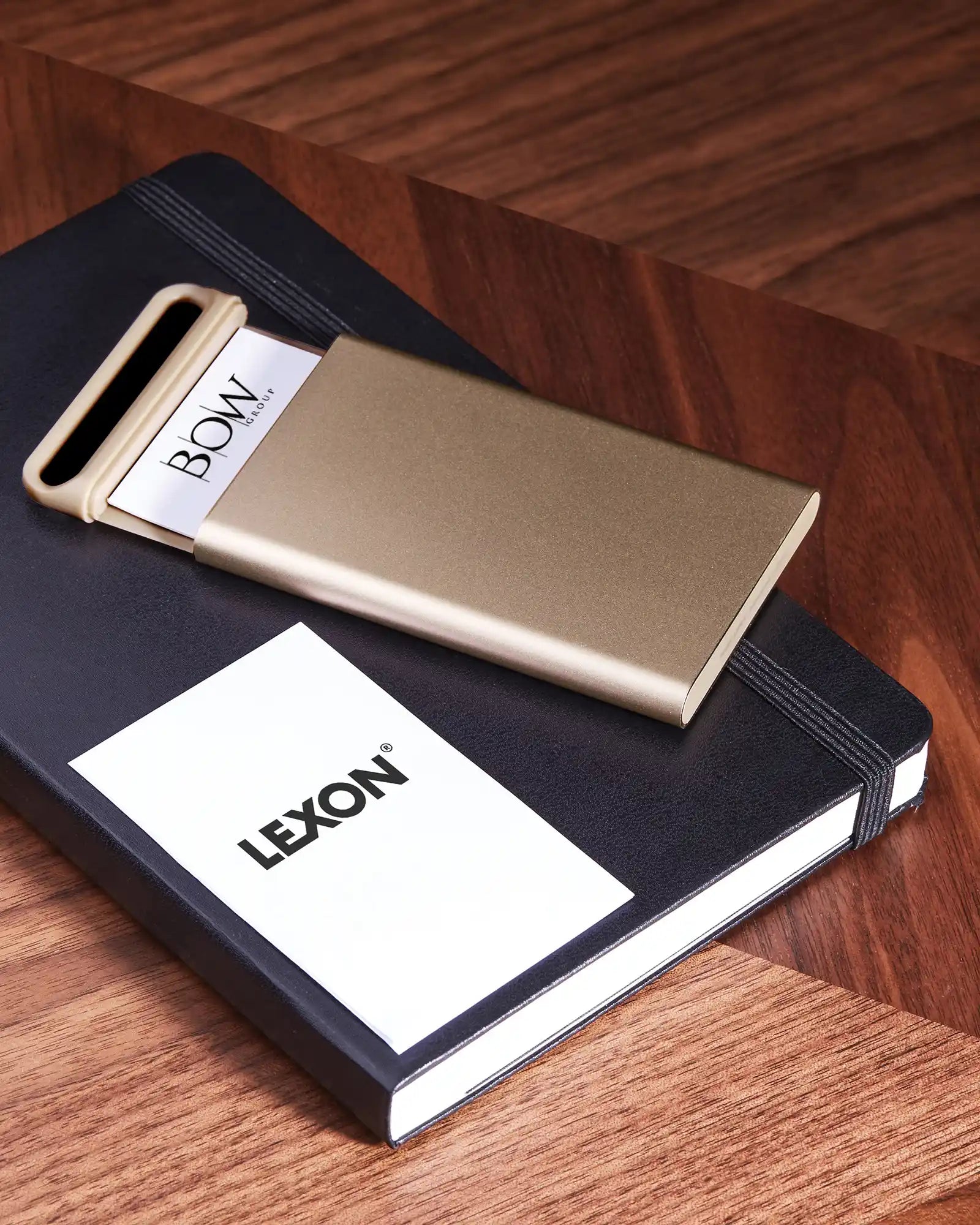 Kartenetui Aluminium für 15 Visitenkarten Lexon zum Personalisieren - 6