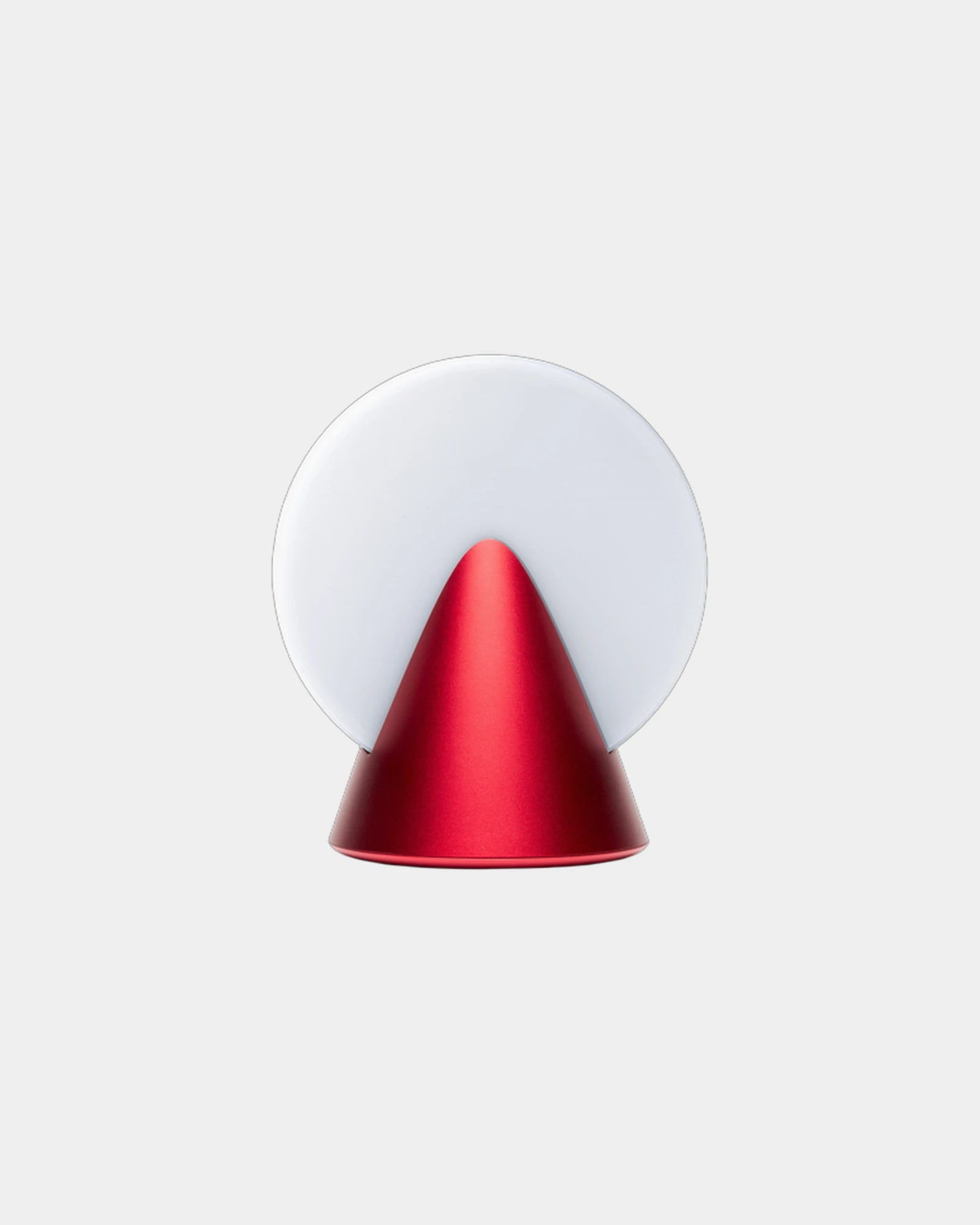 LED Lampe Aluminium Lexon Conic zum Personalisieren - Kirschenrot