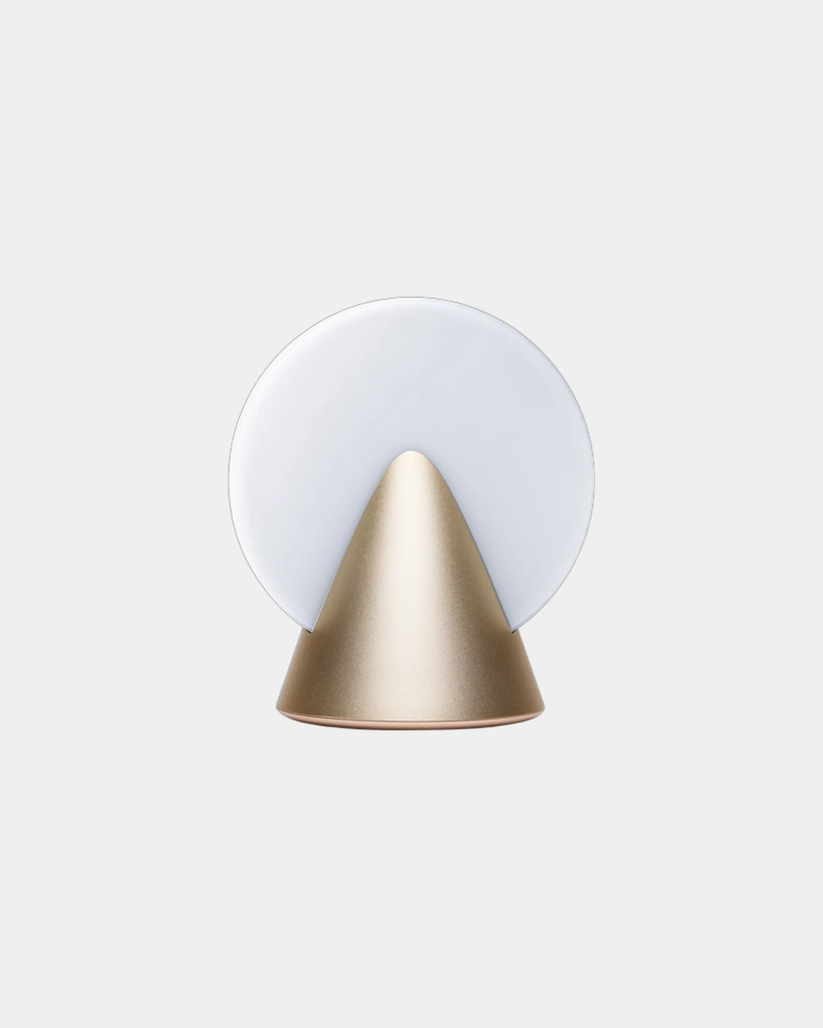 LED Lampe Aluminium Lexon Conic zum Personalisieren - Goldener Honig