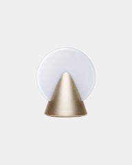 LED Lampe Aluminium Lexon Conic zum Personalisieren - Goldener Honig