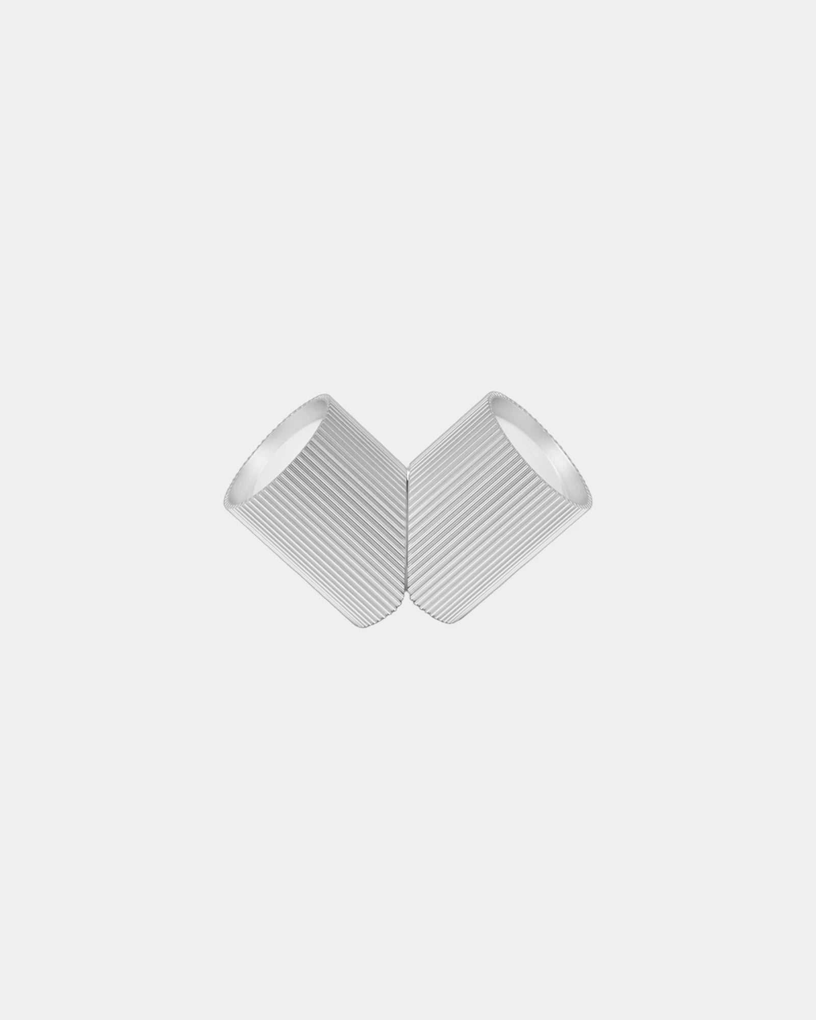 Duo-Lampe Aluminium Lexon Ray Light zum Personalisieren - Roh-Alu