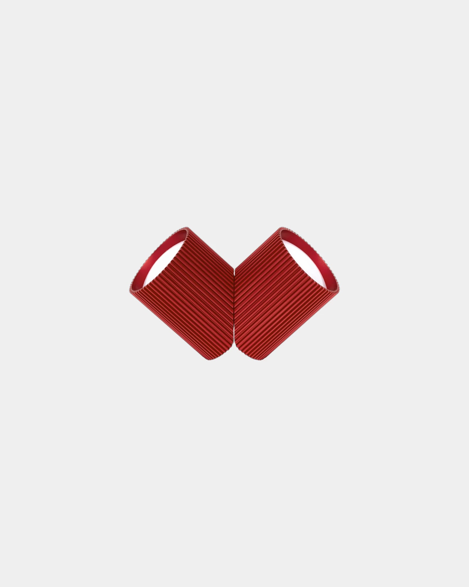 Duo-Lampe Aluminium Lexon Ray Light zum Personalisieren - Sanguine Rot