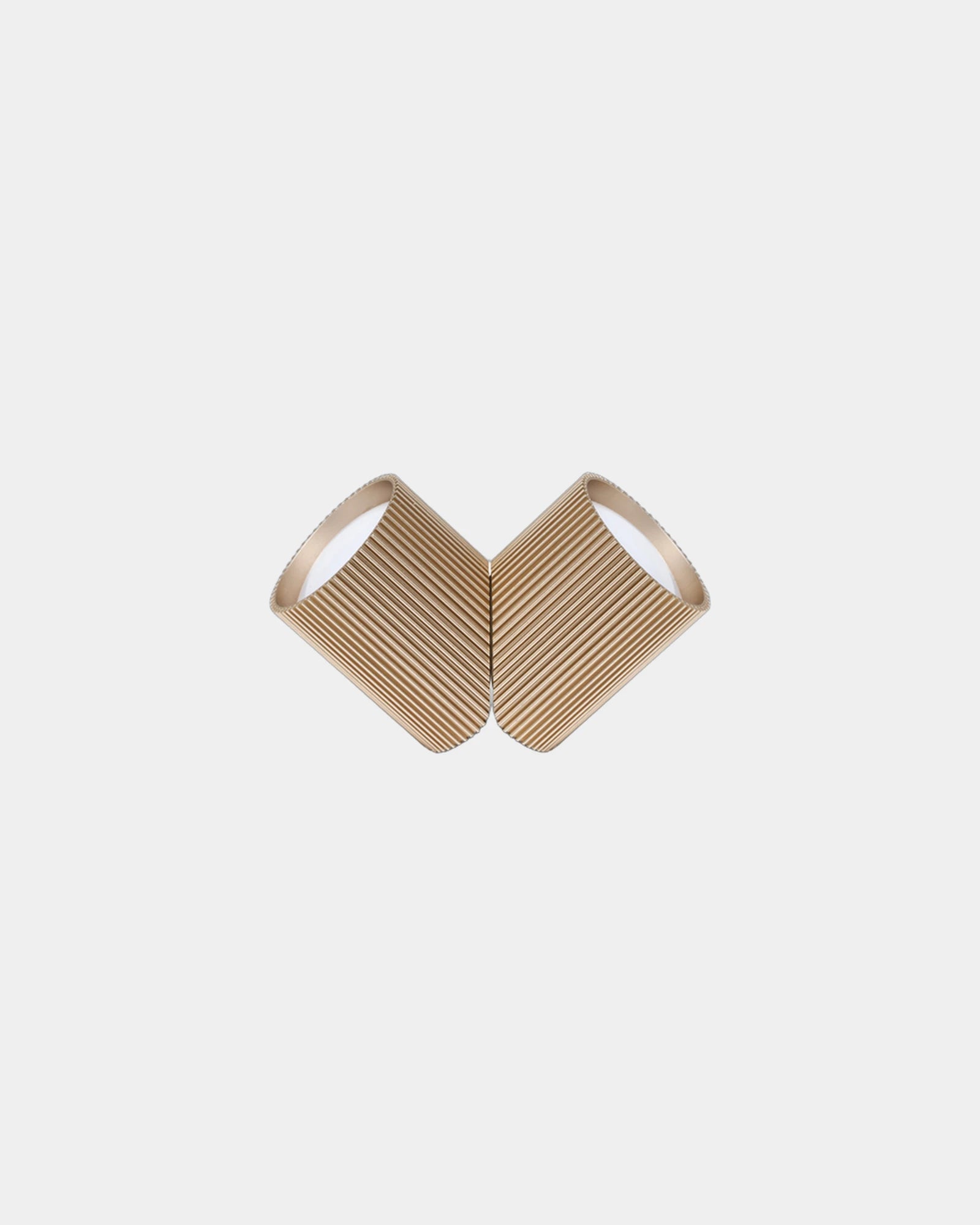 Duo-Lampe Aluminium Lexon Ray Light zum Personalisieren - Lebhaftes Gold