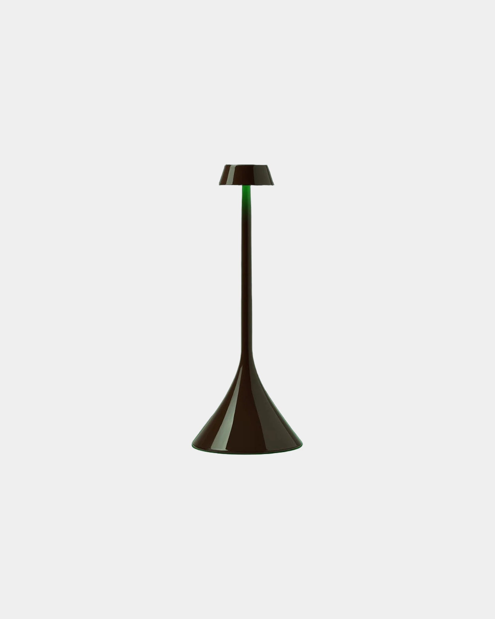 Tischlampe LED ABS Lexon Steli S - Dome zum Personalisieren - Glänzend Schokolade