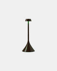 Tischlampe LED ABS Lexon Steli S - Dome zum Personalisieren - Glänzend Schokolade