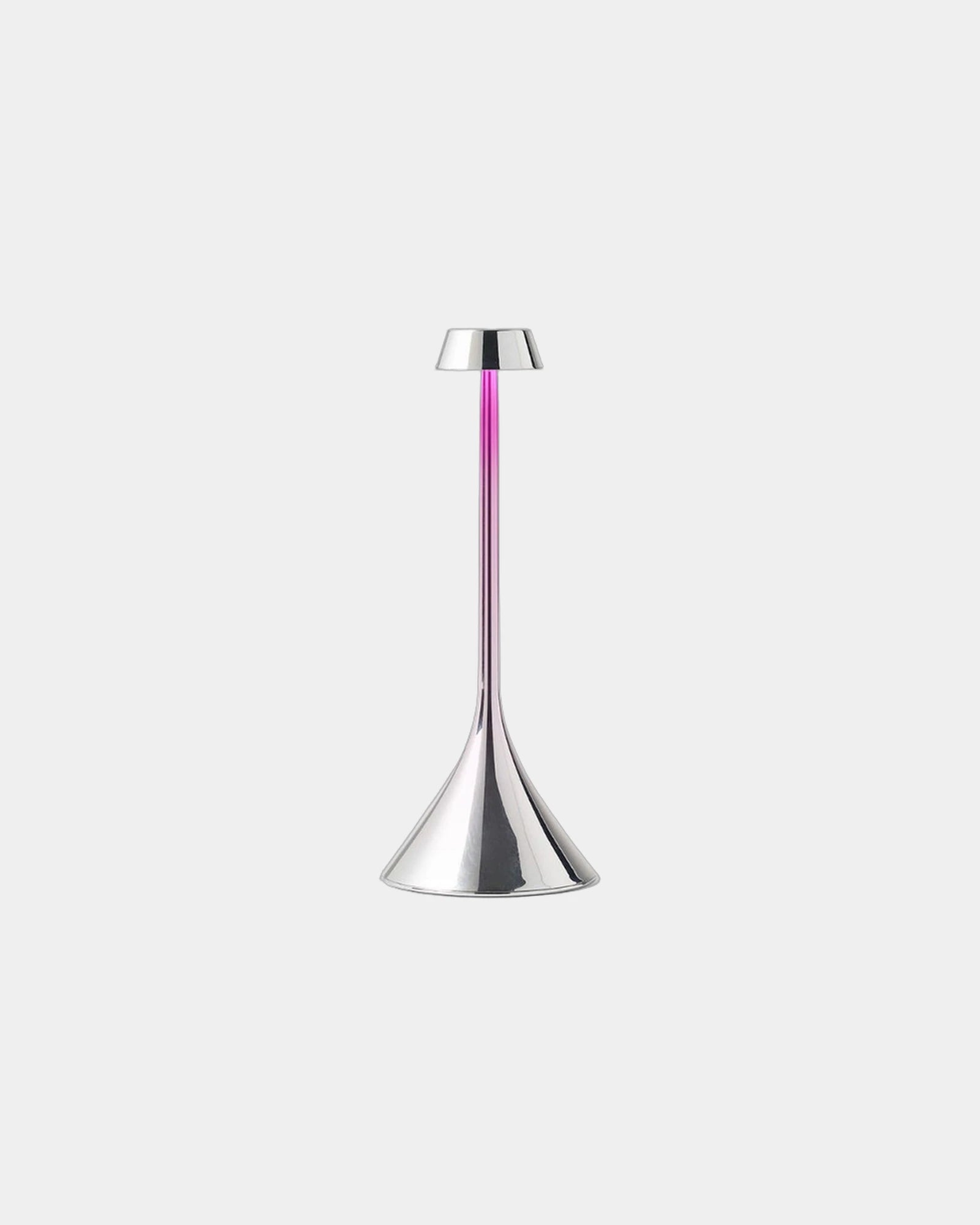 Tischlampe LED ABS Lexon Steli S - Dome zum Personalisieren - Metallisch Chrom