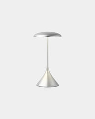 Lampe Tischlampe Aluminium Lexon Steli Lounge - Dome zum Personalisieren - Poliertes Aluminium