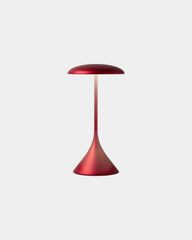Lampe Tischlampe Aluminium Lexon Steli Lounge - Dome zum Personalisieren - Dunkelrot