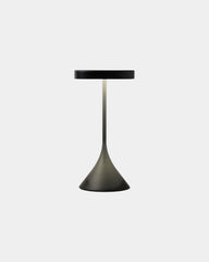 Lampe Tischlampe Aluminium Lexon Steli Lounge - Dome zum Personalisieren - Schwarz