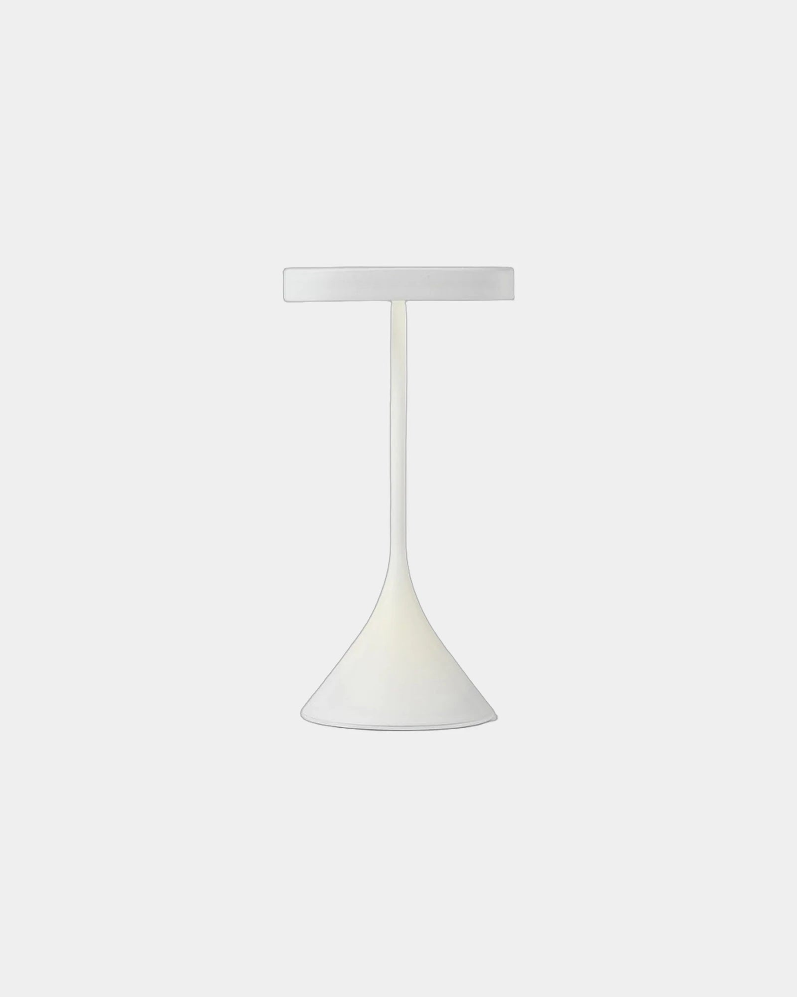 Lampe Tischlampe Aluminium Lexon Steli Lounge - Dome zum Personalisieren - Weiß