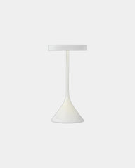 Lampe Tischlampe Aluminium Lexon Steli Lounge - Dome zum Personalisieren - Weiß