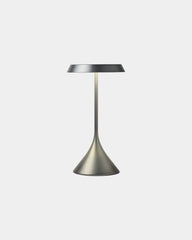 Lampe Tischlampe Aluminium Lexon Steli Lounge - Dome zum Personalisieren - Grau