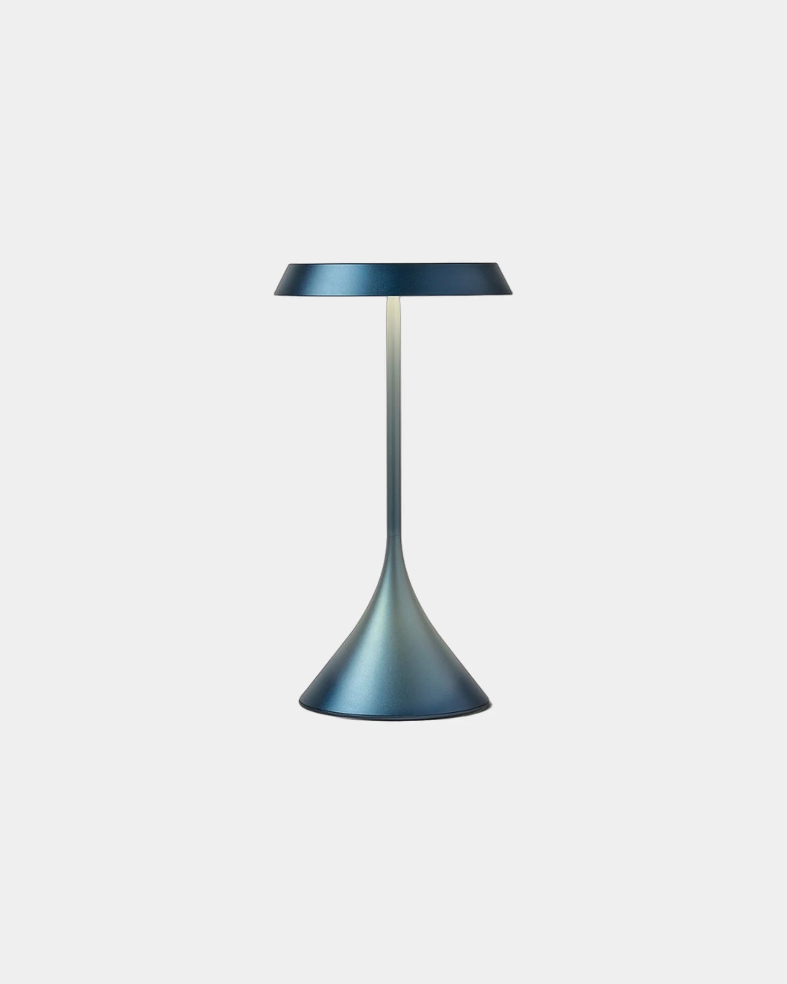 Lampe Tischlampe Aluminium Lexon Steli Lounge - Dome zum Personalisieren - Dunkelblau