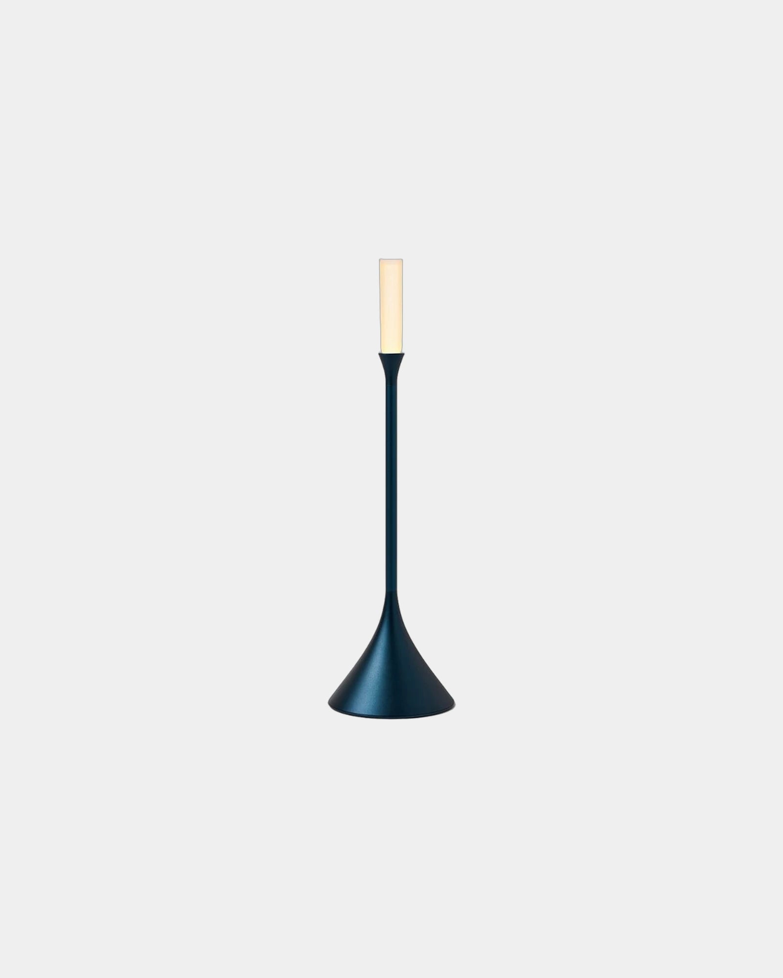 LED-Lampe Aluminium Lexon Steli Candle zum Personalisieren - Dunkelblau