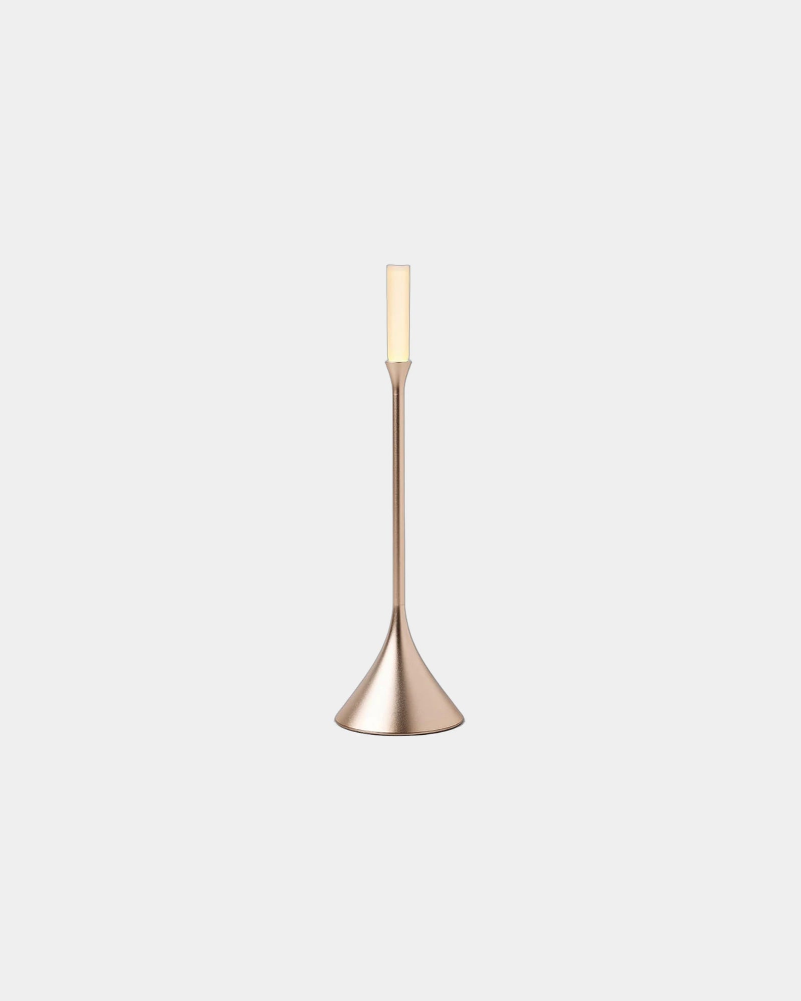 LED-Lampe Aluminium Lexon Steli Candle zum Personalisieren - Gold