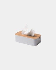 Tissue Box Bambus Lexon ZEN zum Personalisieren - Weiß