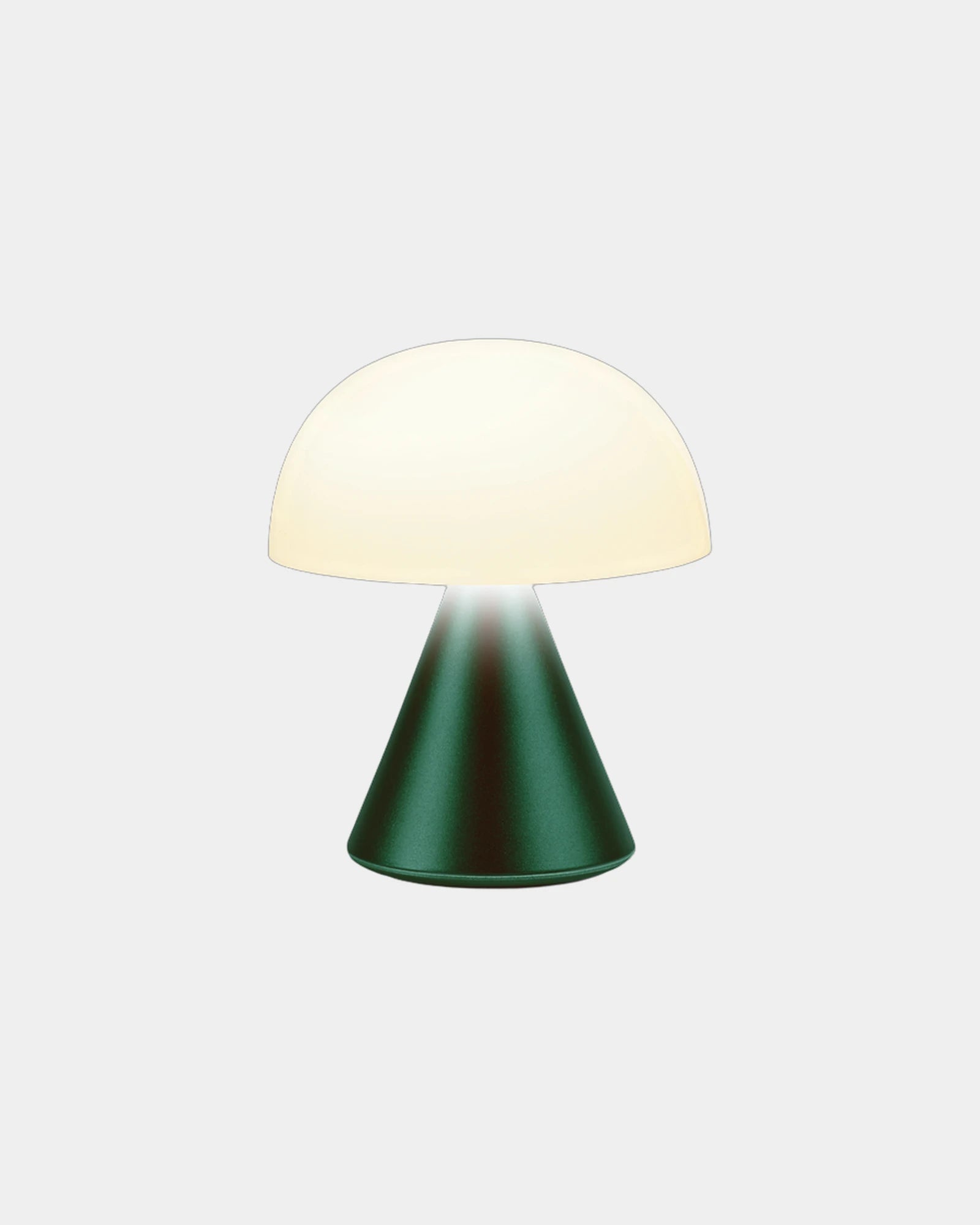 Mini Lampe LED Aluminium Lexon Mina zum Personalisieren - Dunkelgrün