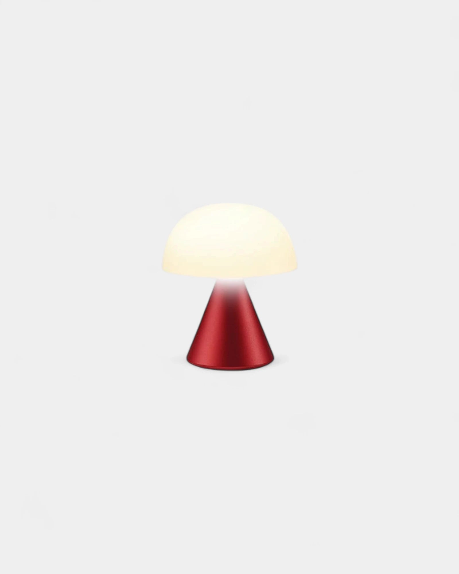 Mini lampe LED aluminium Lexon Mina à personnaliser - Dark Red