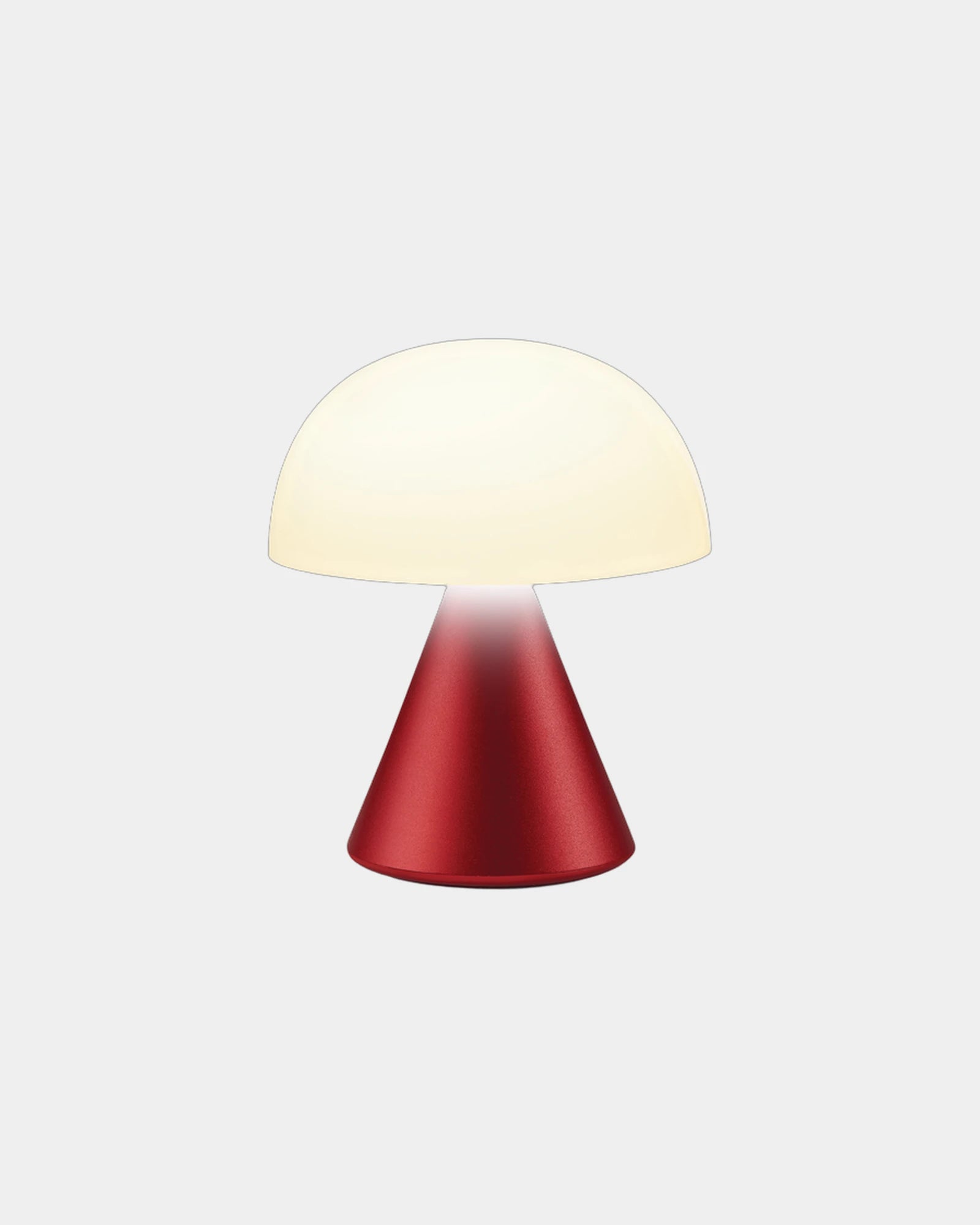 Mini Lampe LED Aluminium Lexon Mina zum Personalisieren - Dunkelrot
