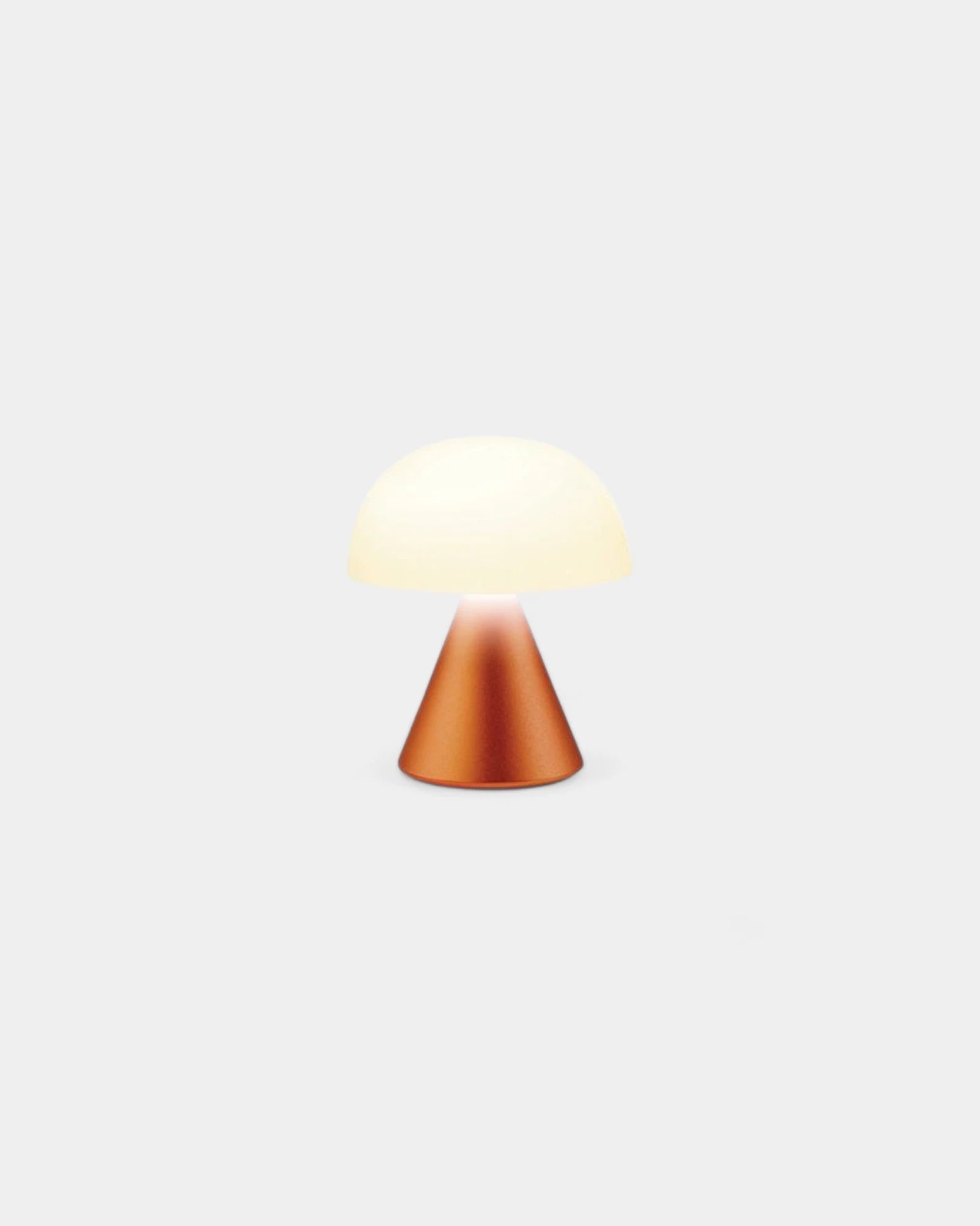 Mini lampe LED aluminium Lexon Mina à personnaliser - Orange