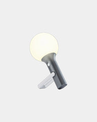 Lampe rechargeable silicone Lexon Bolla+ à personnaliser - Gun Metal