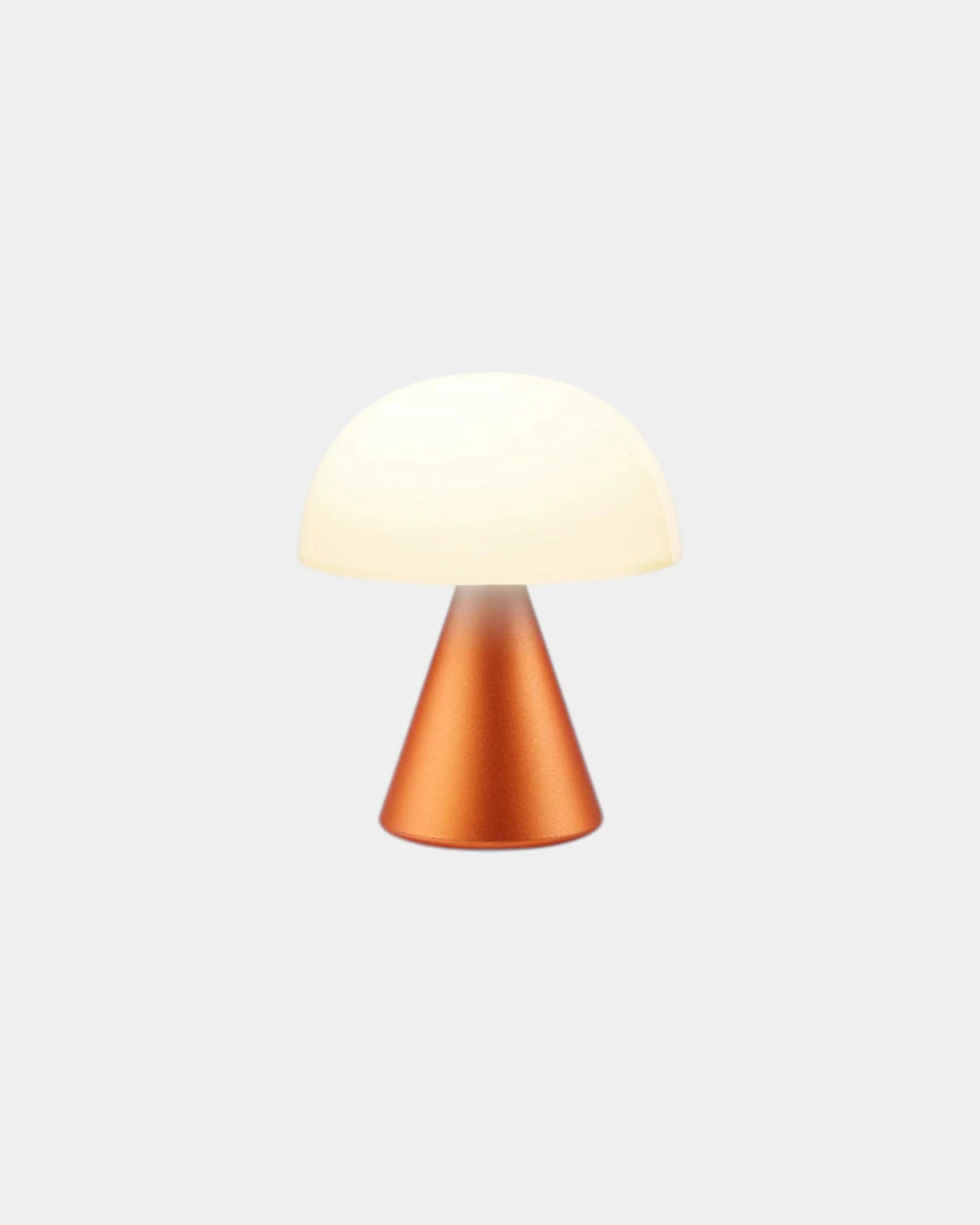 Lampe LED portable aluminium Lexon Mina M à personnaliser - Orange