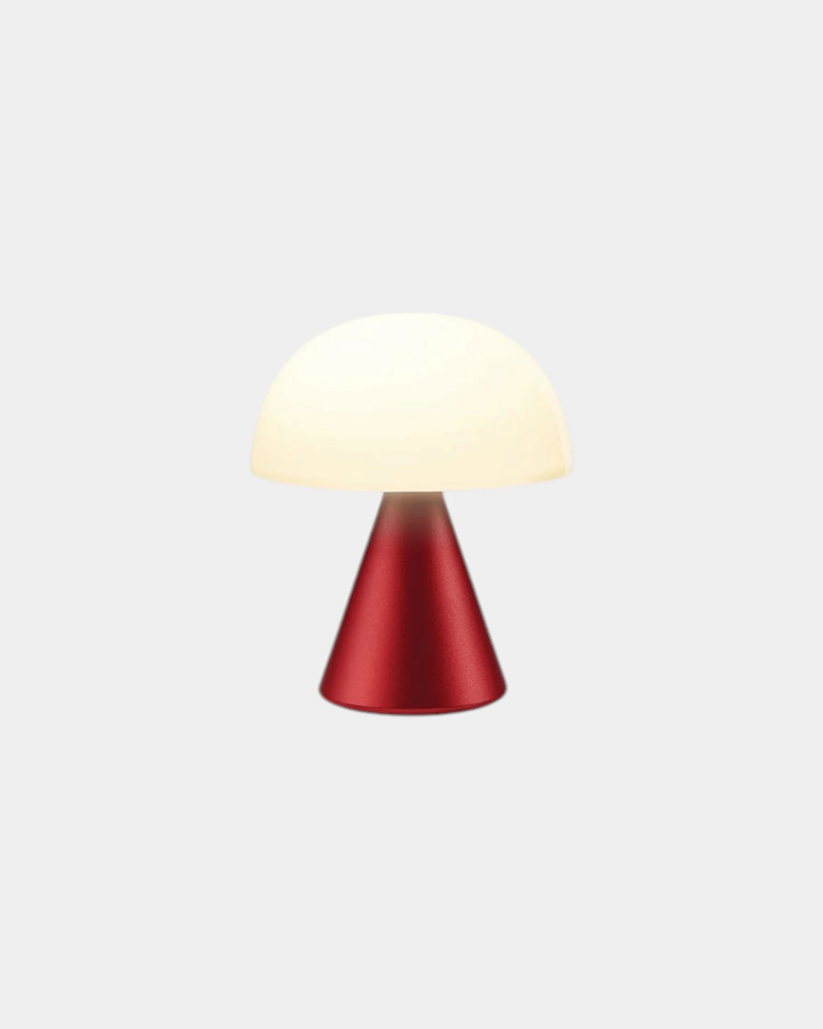 Lampe LED portable aluminium Lexon Mina M à personnaliser - Dark Red