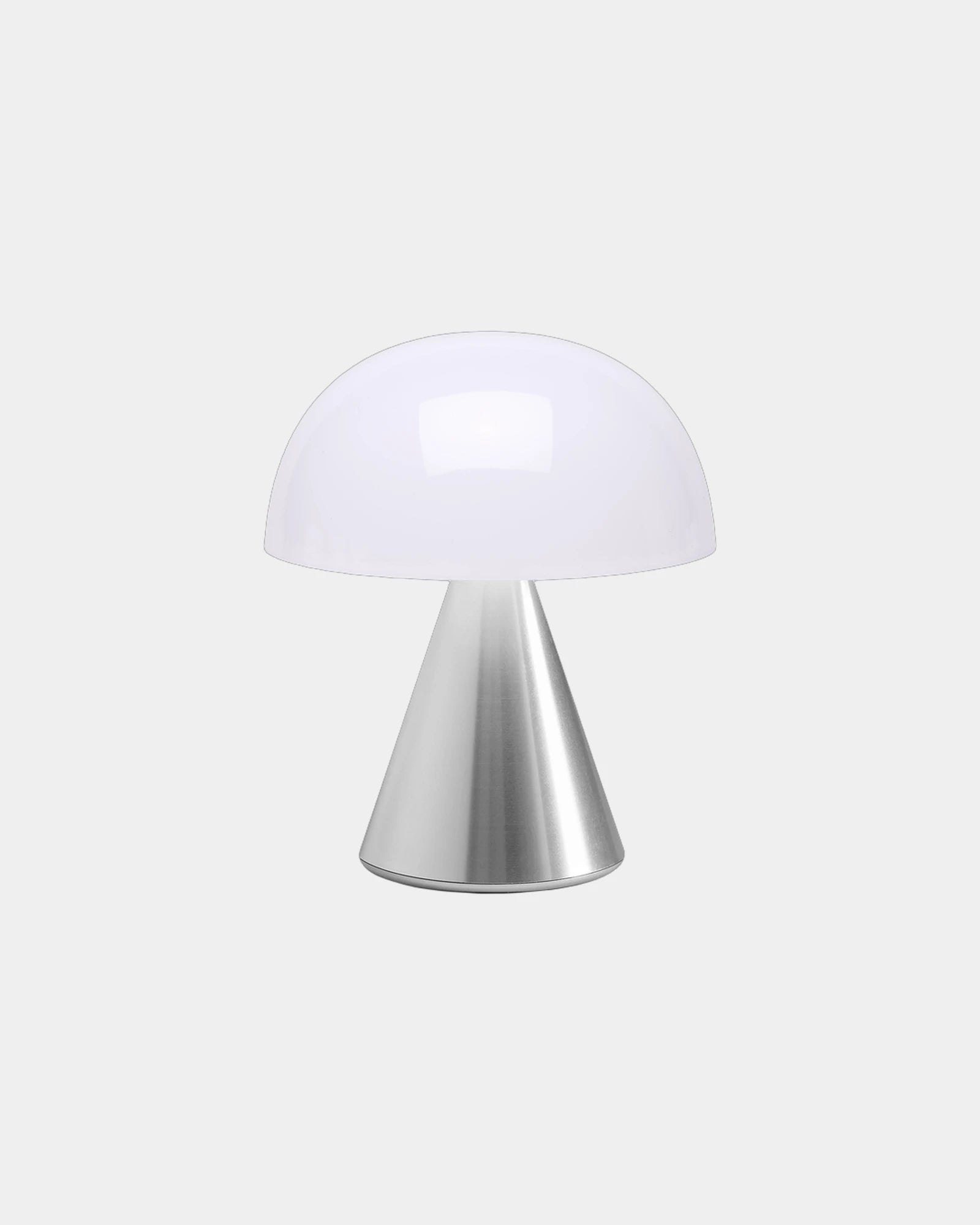 Lampe LED tragbar Lexon Mina M zum Personalisieren - Poliertes Aluminium