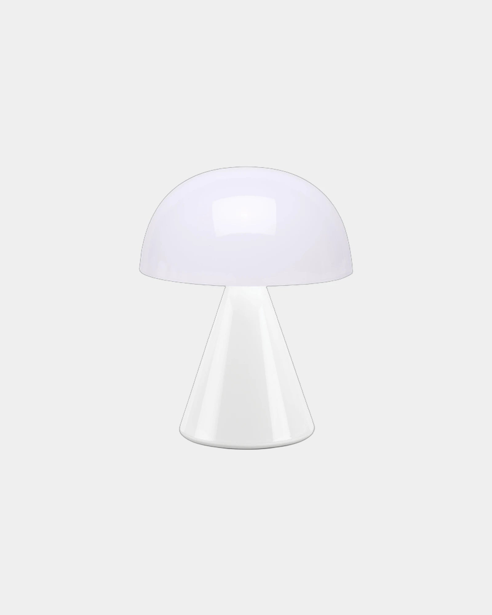 Lampe LED Aluminium Lexon Mina L zum Personalisieren - Glänzend Weiß