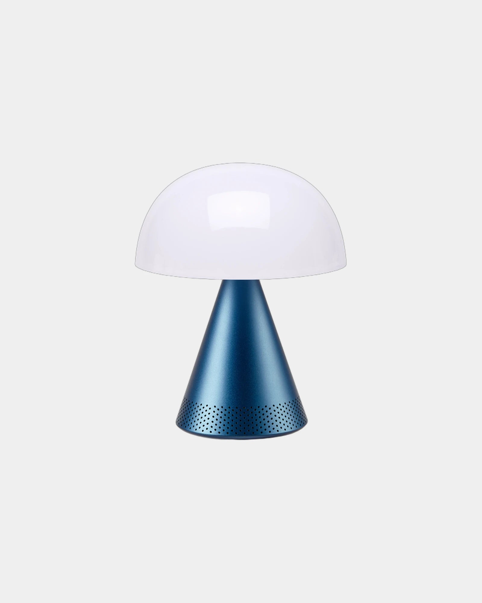 Lampe LED Aluminium Lexon Mina L Audio zum Personalisieren - Dunkelblau