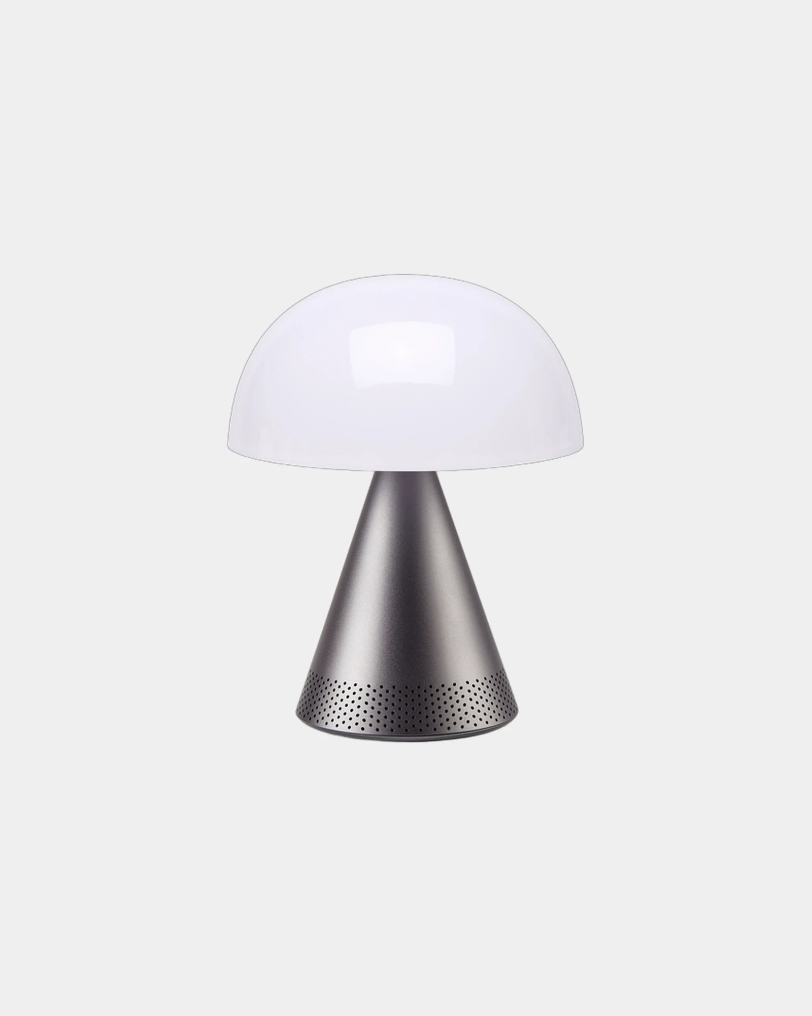 Lampe LED Aluminium Lexon Mina L Audio zum Personalisieren - Gun Metal