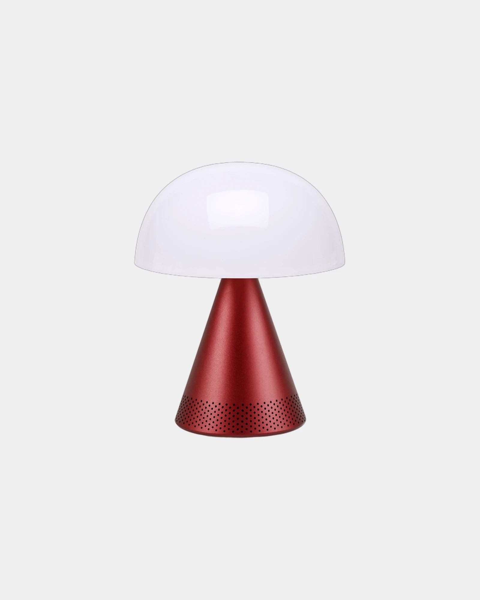 Lampe LED Aluminium Lexon Mina L Audio zum Personalisieren - Dunkelrot