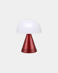 Lampe LED Aluminium Lexon Mina L Audio zum Personalisieren - Dunkelrot